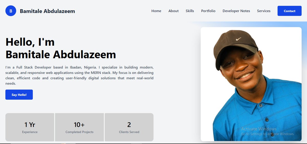 zenithdevtech's tweet image. Thrilled to share my journey as a full-stack dev! Started at @sqicict  with zero coding experience. Built projects like a Zenith Bank clone, a Firebase banking app & an AI video generator. Grateful for the support! Check my work: bamitaleabdulazeem.vercel.app #TechJourney 🚀