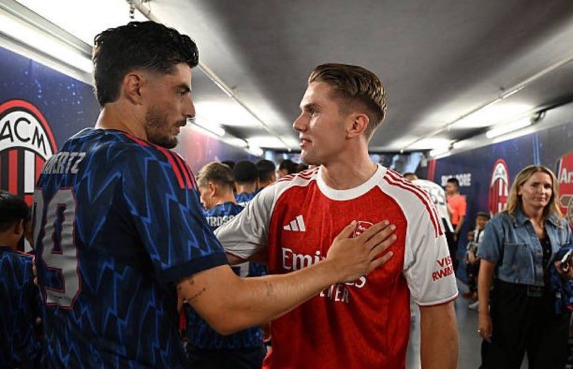 ArsenalZNE's tweet image. Gyokeres meets Havertz 👀
These two will be a menace in front of goal