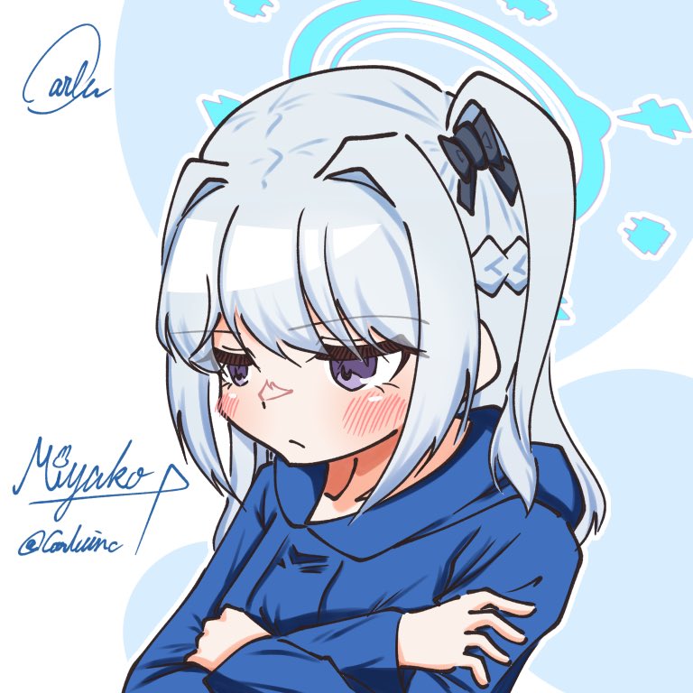 Carluinc's tweet image. #今月描いた絵を晒そう 

アオバめちゃくちゃ頑張った　特に目