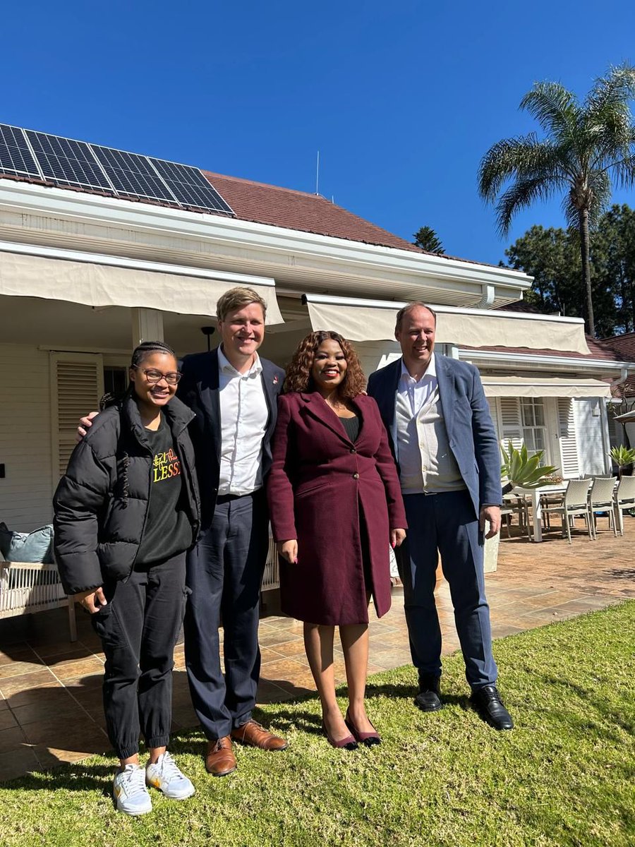 ANCYLhq's tweet image. The ANCYL Deputy President, Cde Phumzile Mgcina and the International Relations Subcommittee Coordinator, Cde Andisiwe Kumbaca visited the Norwegian Residence for a meeting with Hon. Åsmund Grøver Aukrust, Norway’s Minister of International Development, and Ambassador Gjermund…