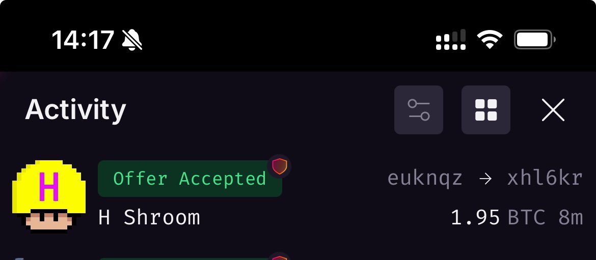 OriginalRollo's tweet image. Protoshroom H from the Bitcoin Shrooms collection just sold for 1.95 BTC… and the same buyer just bought two other Shrooms yesterday 👀
We are not ready for what’s to come.