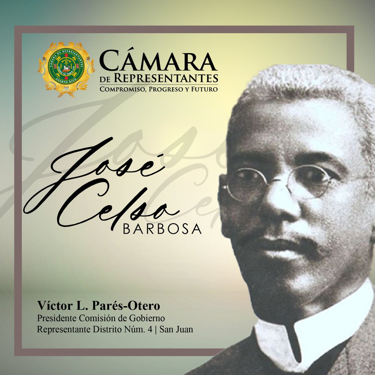 RepVictorPares's tweet image. ¡Barbosa vive! Hoy honramos el legado de lucha por la Igualdad que nos enseñó el Dr. José Celso Barbosa.