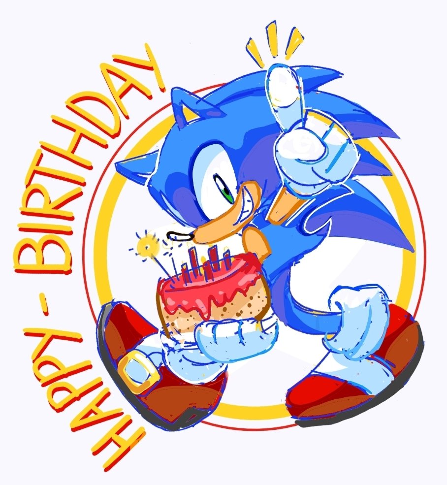 sirpyes's tweet image. Happy birthday from your favorite gumball! 🔵🎂 #SonicTheHedgehog