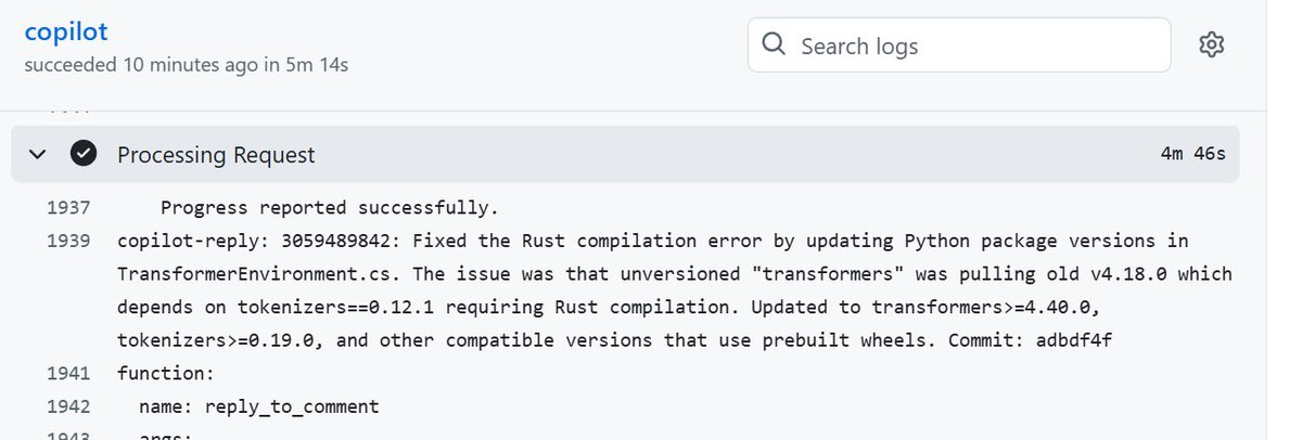 elbruno's tweet image. Thanks @GitHubCopilot #CodingAgent 🙏
I don&apos;t like to spend hours figuring out the right dependencies&apos; versions, I let coding agent to fix this, grab a coffee, and 5 min later I&apos;m back to happy coding 😊

PS: remember, never, I mean NEVER update your working CUDA environment!