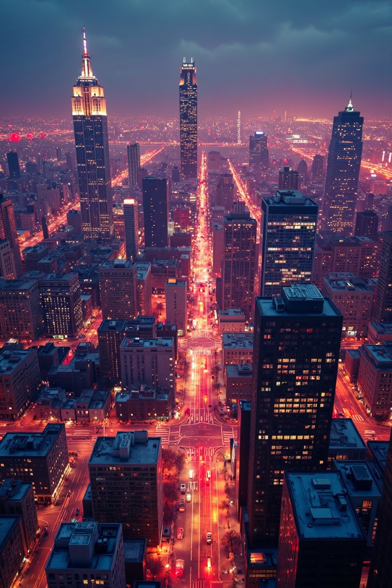 MojoYates_SL's tweet photo. Where dreams and city lights collide! โจ๐
This is what Manhattan looks like from the futureโwould you walk these glowing streets?
#AIart #NeonCity #FutureNYC #DigitalArt #Cityscape #GenerativeArt #UrbanDreams #Cyberpunk #NightLights #ArtCommunity https://t.co/iyTaaTnO3J