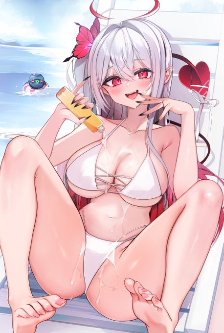 メロンブックス様の【106+ 麗/艶 by Melonbooks Girls Collection 2025 SUMMER】に参加させて頂きました \白髪サキュバス×足×胸…/ ツリーにグッズのリンクを載せています。 よければご覧いただけたら嬉しいです