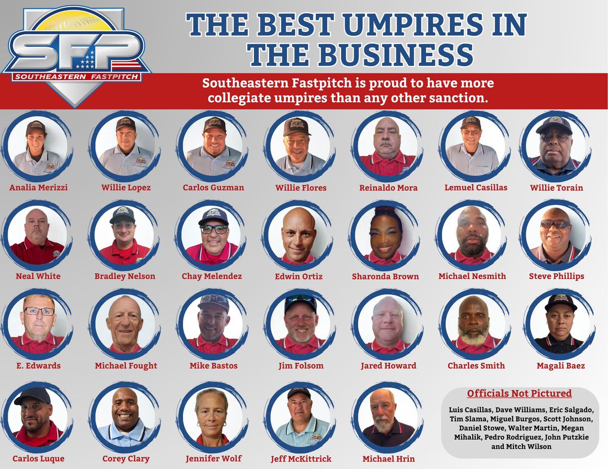 If you want a great tournament experience officiated by the best umpires in the business, play SFP!  #softball #floridasoftball #triplecrownseries #travelsoftball