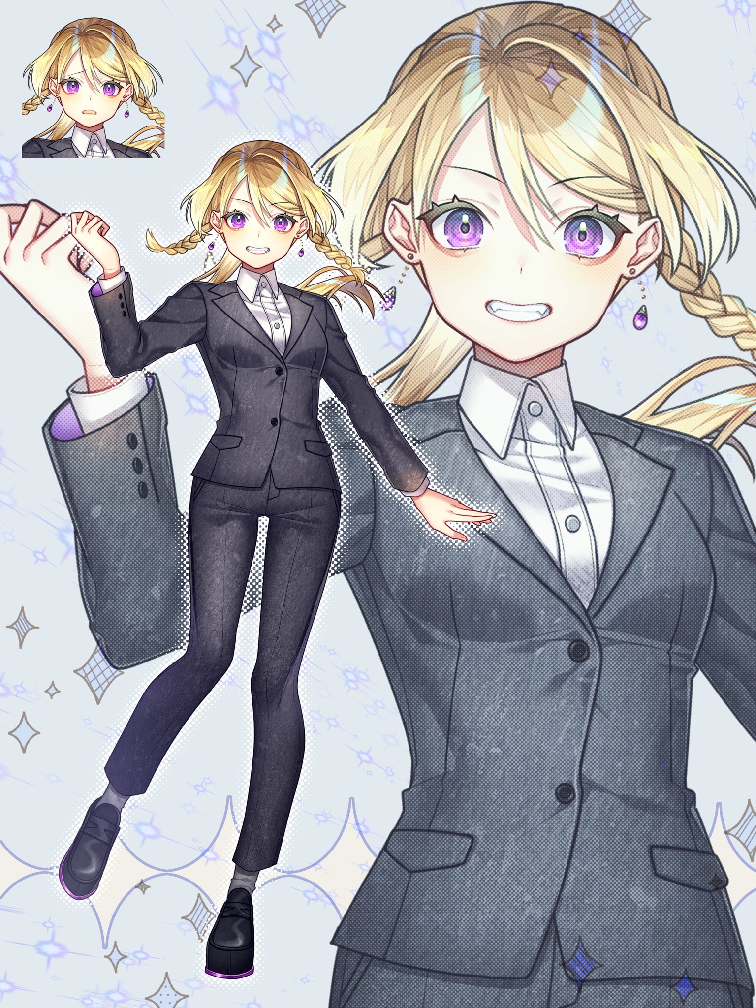 髪を結ぶ女 額縁入り 絵画 by M.Onishi 髪を結ぶ女 額縁入り