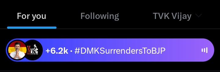 KVFC_Official's tweet image. 6.2K+ Listeners with in 30mins 🦁🔥🔥
#DMKSurrendersToBJP