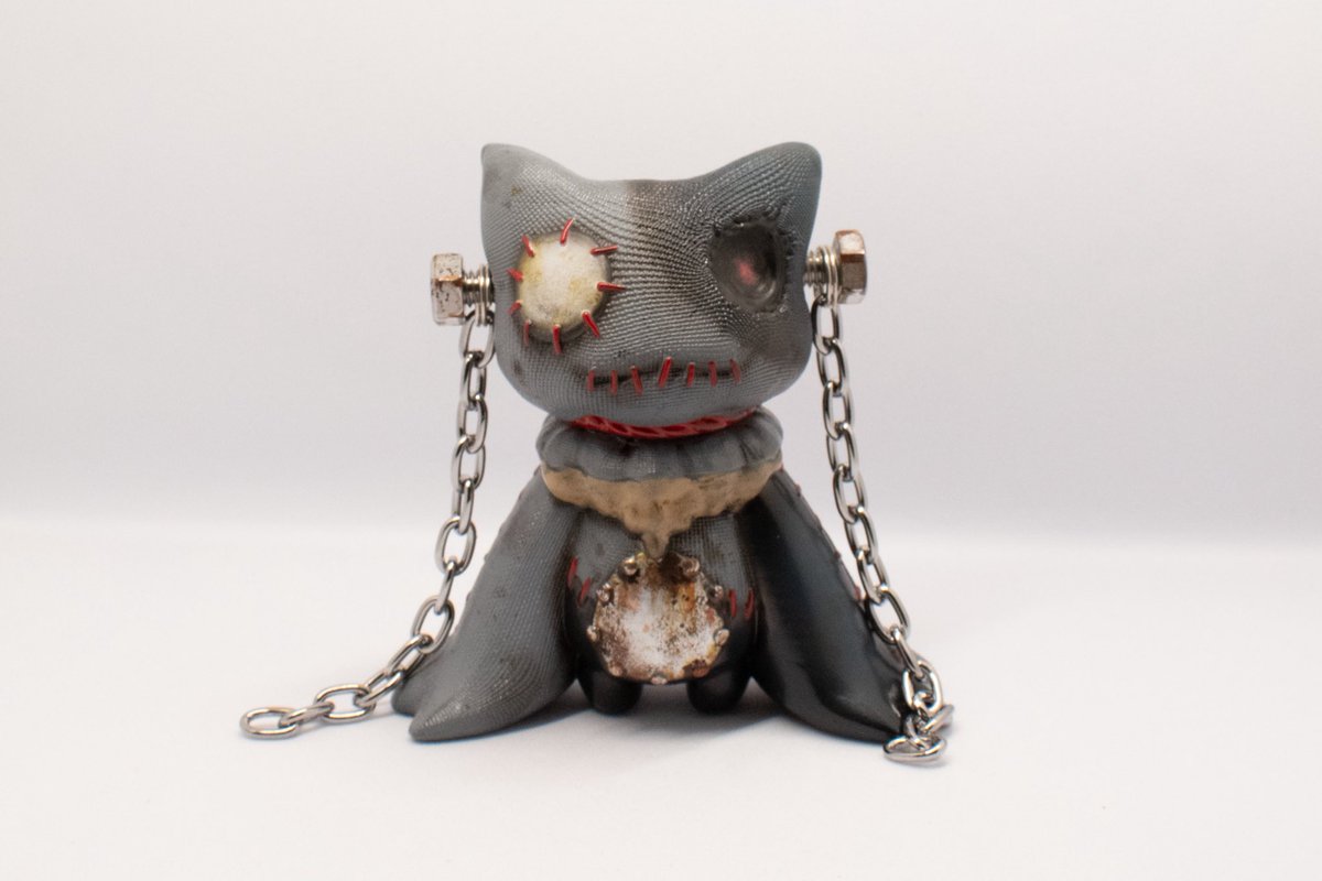 Elfrog8's tweet image. あ、あと9人フォロワーさんが
増えてくれると…プレゼント企画に
出す錆フランケンパッチグレー🩶🔩が
解放されます…
ご協力お願いします！！！！

#ワンフェス2025夏 
#WF2025夏
#ソフビ