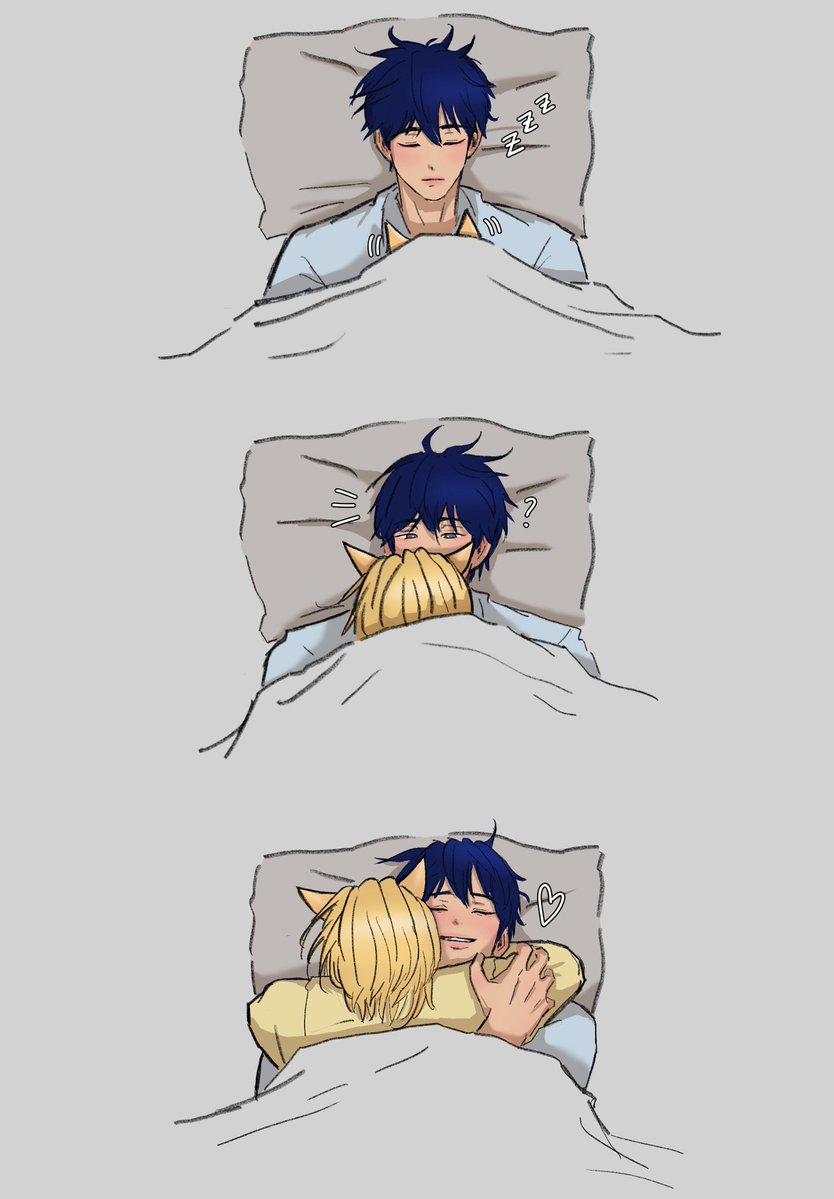 bluebxrrychexse's tweet image. 😴안아조..🐈 예노💙💜