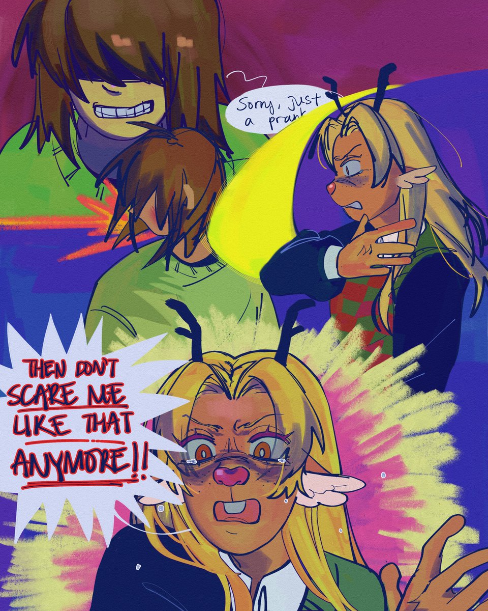 halfmoonstruck's tweet image. the distance between two #deltarune