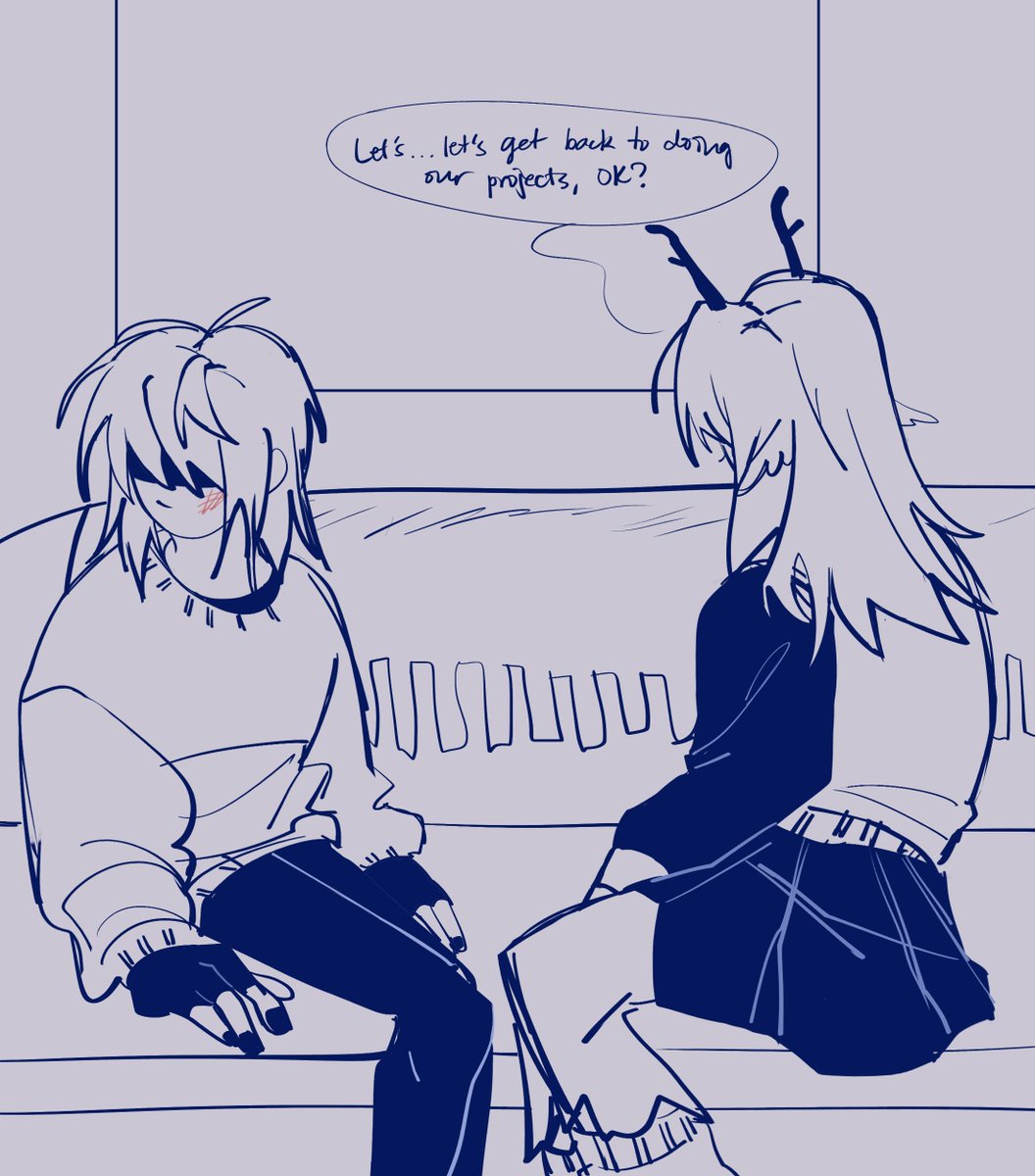 halfmoonstruck's tweet image. the distance between two #deltarune