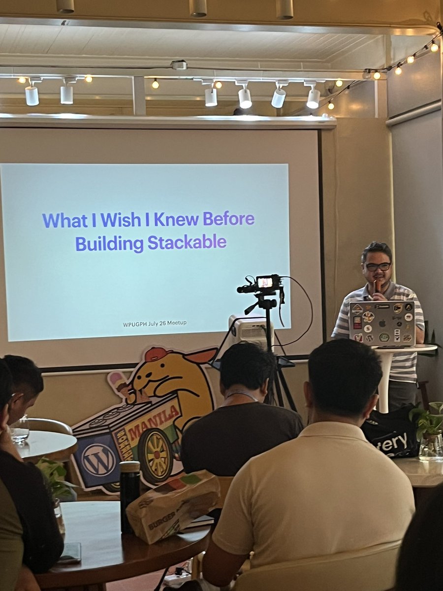 wpstackable's tweet image. We love supporting our local @WordPress community. Great to meet new people and connect with old friends in WordPress. Congrats on the first meetup for Metro East Philippines @WPUGPH