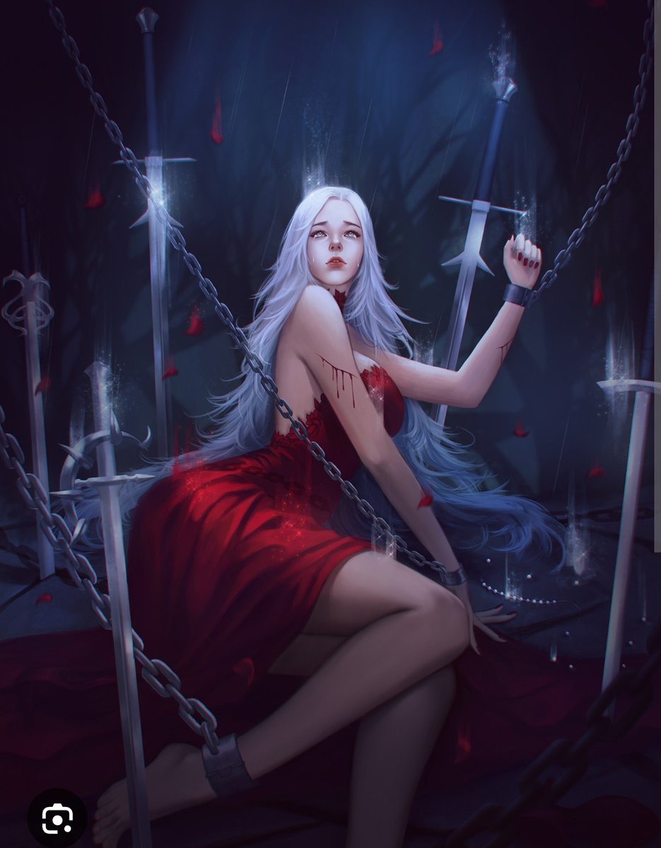 cosystories's tweet image. As she entered the hall, everyone stopped, astonished by her raw, dark beauty, but Verdi didn't care because she saw her daughters. They were chained and the ones in the room were throwing water and food at them. Their hands, feet and faces were covered in blood from the wounds…