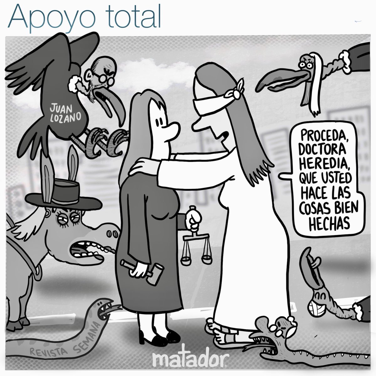 Apoyo total a la juez Heredia, y que lloren los que quieran llorar.