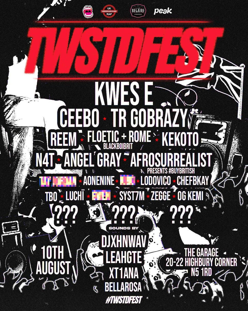 10 TICKETS LEFT
GO GO GO

link:
link.dice.fm/V0NAjwoolVb?sh…

#TWSTDFEST