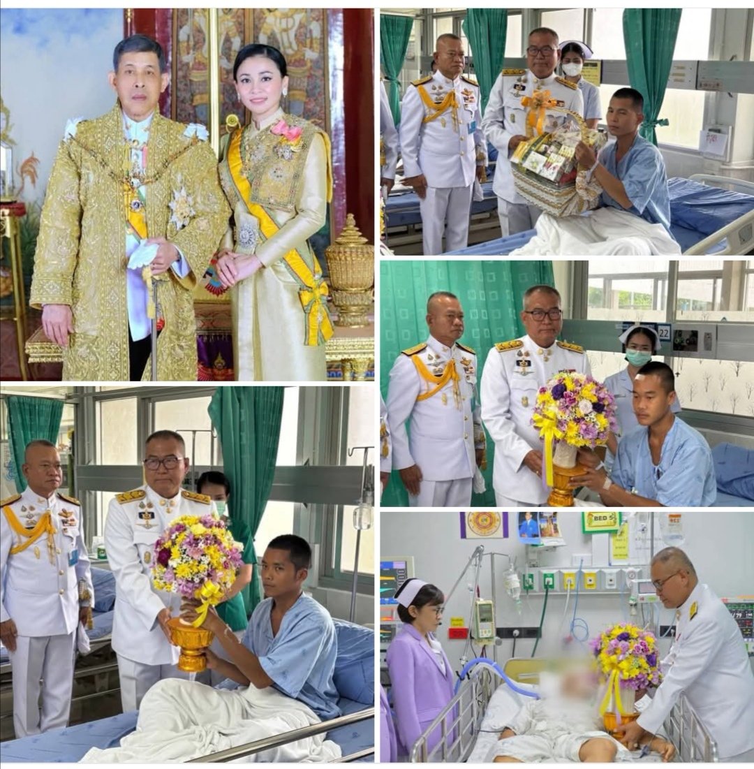 Shi_147's tweet image. 💛💜💐 ๒๖ กรกฎาคม​ ๒๕๖​๘​ ที่ รพ.ค่ายสรรพสิทธิประสงค์ และ รพ.สรรพสิทธิประสงค์ จ.อุบลราชธานี ในหลวง​และ​พระราชินี​ โปรดเกล้า​ฯ​พระราชทาน​ดอกไม้และตะกร้าสิ่งของแก่เจ้าหน้าที่​ที่ได้รับบาดเจ็บจากเหตุการณ์ความไม่สงบในพื้นที่จังหวัดชายแดนไทย-กัมพูชา 
#เรารักสถาบันพระมหากษัตริย์