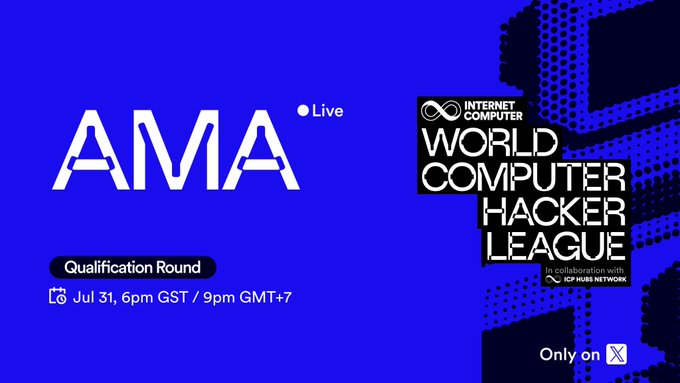 CrewsphereCTU's tweet image. ๐จ Weโre going LIVE for the WCHL Qualification AMA!
๐
July 31 | ๐ 9 PM GMT+7 | 6 PM GST
๐ Featuring @CanessaEmilio (Director at @dfinity)
Joined by leaders from
@icphub_VN | @icphub_ID | @icphub_PH | @icphub_IN | @icphub_NG
๐ Meet the qualifiers
๐ฌ Hear dev stories
#WCHL
