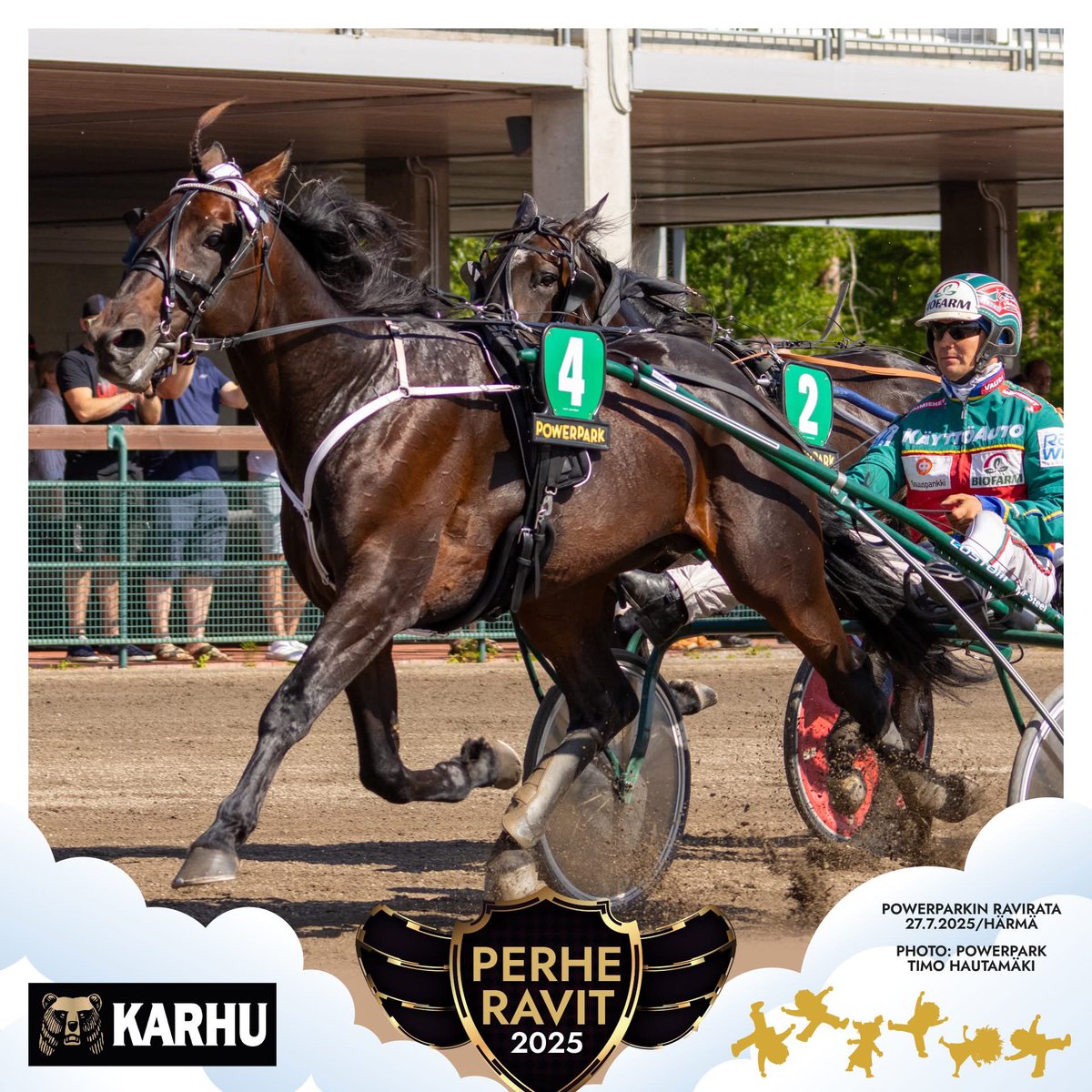 PowerPark - Perheravit 27.7.2025 - PowerPark Winner
Lähtö: 4 / Karhu
PURE TITAN / Hannu Hietanen
#kesä2025 #Perheravit #powerparkinravit #ravit #ravikesä2025 #härmä #powerpark #visitkauhava #raviurheilu #powerparkinravirata #winner #voittajat #powerparkwinner #kuninkuusravit2028