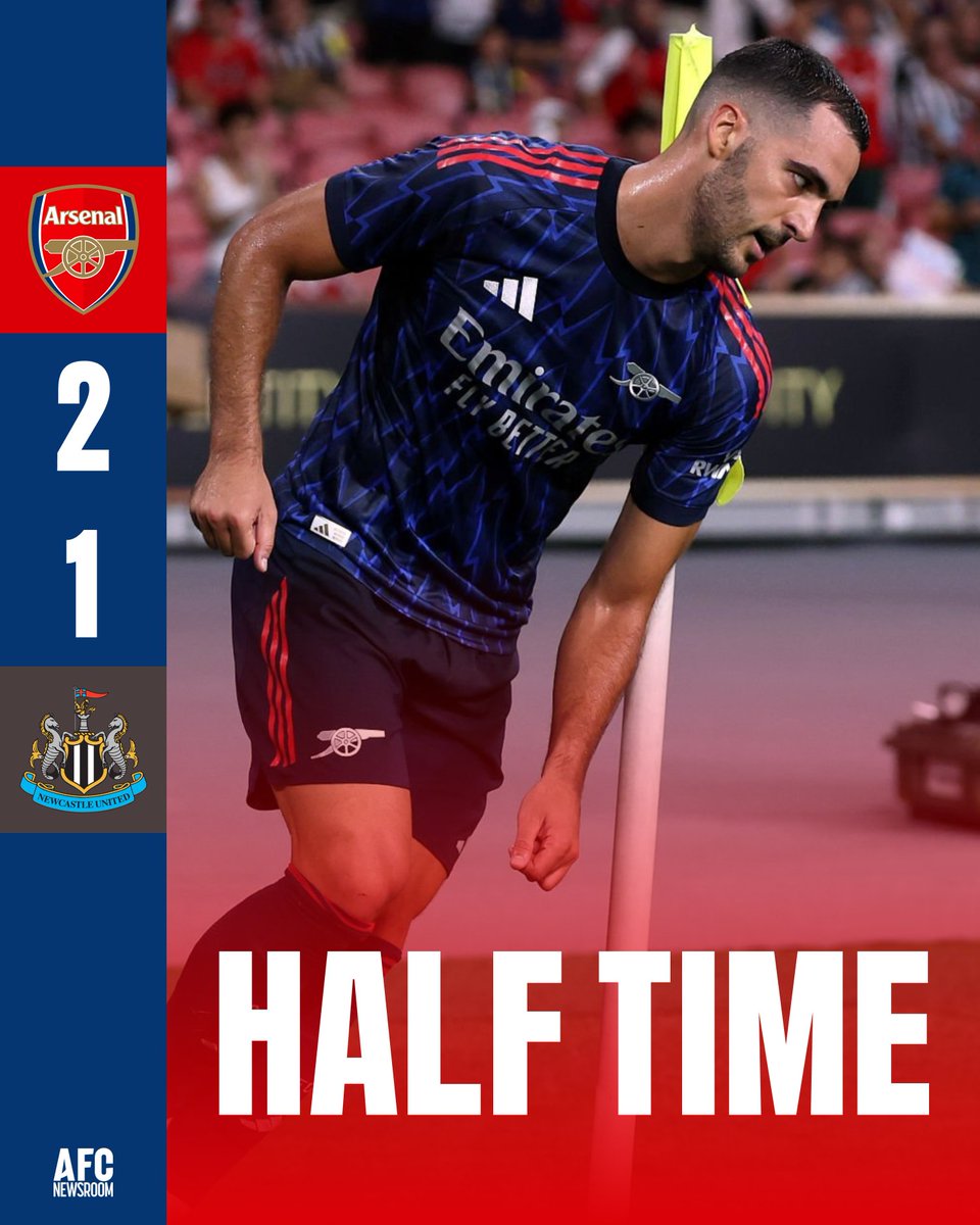 Arsenal head into the break with a 2-1 lead — who should come on next? 👇