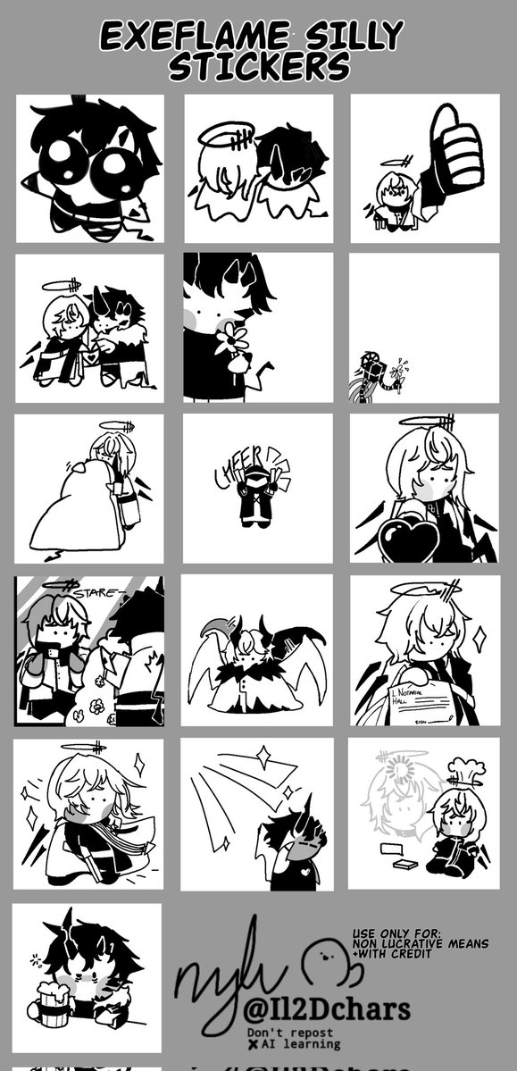 Il2Dchars's tweet image. Sillies compilation 
#葬炎 #exeflame