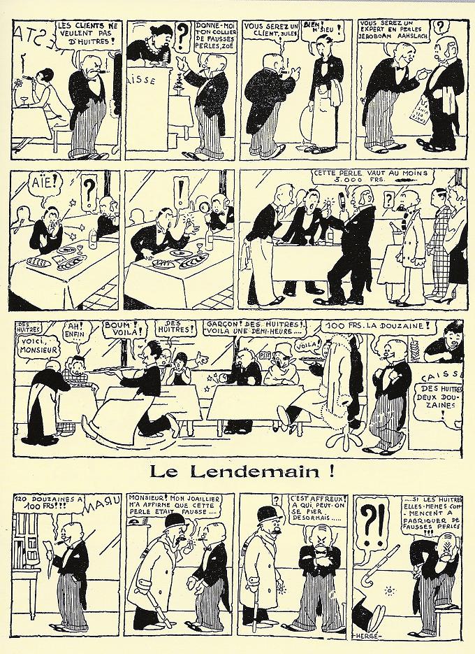 AmraSeldon's tweet image. Hora de dinar...
"Réveillon"
La primera Bande Dessinée 'oficial' d'Hergé, publicada a Le Sifflet, setmanari satíric de Brussel·les, el 30 de desembre de 1928.
Dues setmanes abans de començar "Tintin, reporter, au Pays des Soviets" !