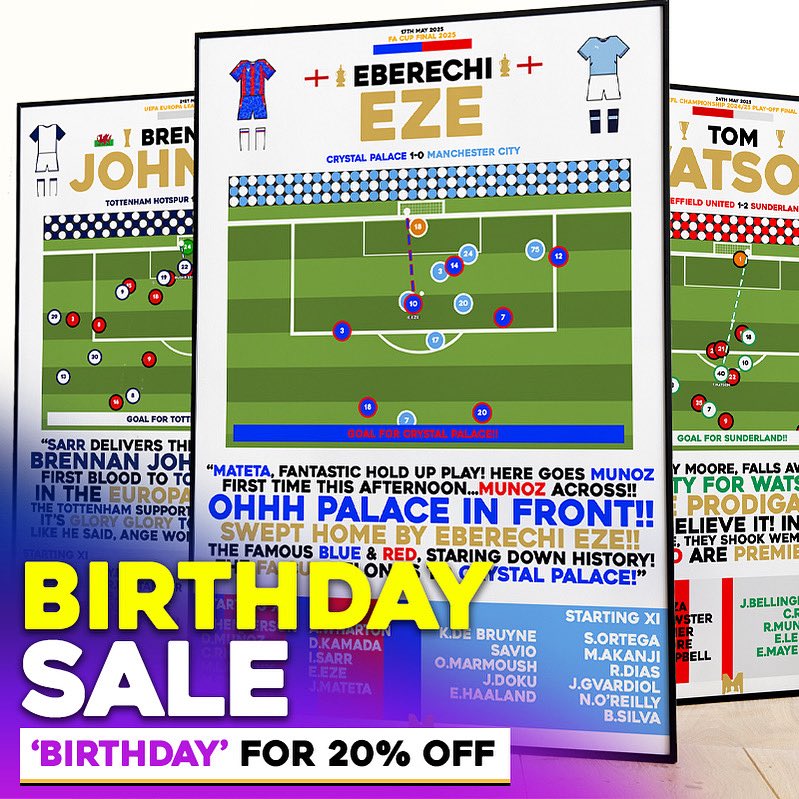 MezzalaDesigns's tweet image. 🎂BIRTHDAY SALE🎂
TODAY’S THE FINAL DAY OF 20% SALE⚠️
We’re running a 20% SALE on ALL Items on our site!🎁
CODE: 'BIRTHDAY' for 20% OFF All Items✅
➡️mezzaladesigns.co.uk