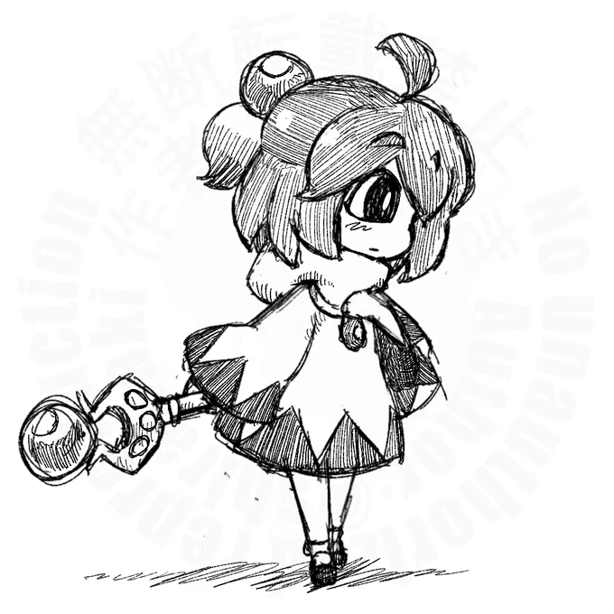 最近描いたラフ。シロマとホンドタヌキ。 