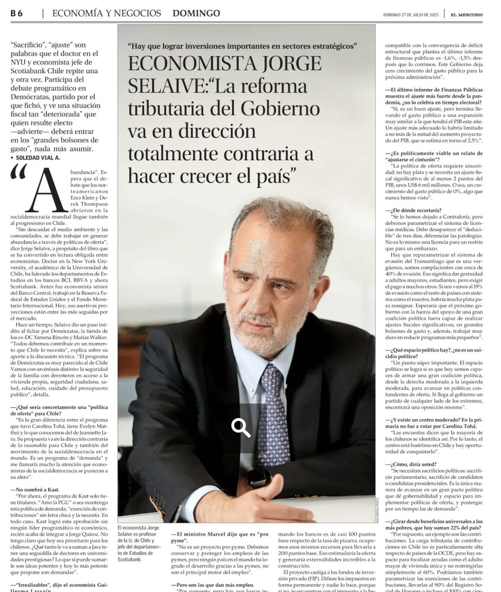 jselaive's tweet image. "Políticas de oferta, foco en crecimiento y empleo....Ya no hay plata para políticas de demanda...Espacio para conquistar a l@s chilen@s de centro"