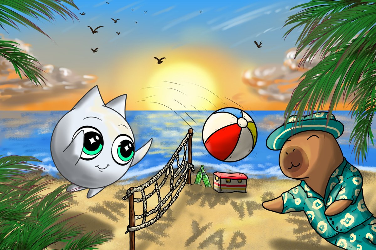 _MiReTu_'s tweet image. Summer, weekends, the beach — @irys_xyz and @KaitoAI playing beach volleyball together, what could be better than that? Of course, work is important too, like striving to be the best at #Datachain. But if you work all the time, you might make mistakes — that’s why weekends are…