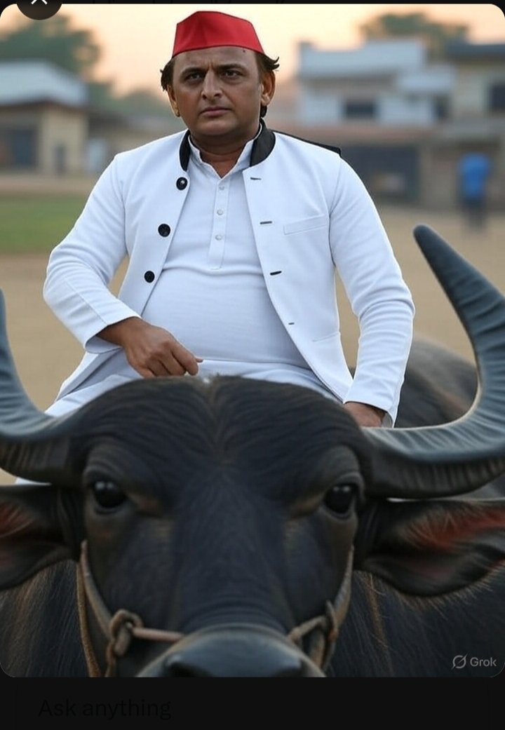 BabuSahab_0003's tweet image. डिम्पल भौजी पर अभद्र टिप्पणी का बदला लेने के लिए सैफई से 500 मुर्रा भैंस के साथ टोटी भैय्या मौलाना साजिद रशीदी को रेलने के लिए निकल चुके हैं।
सूत्र बता रहे हैं कि अभी #निहुरामारीपुर वाले फ्लाइओवर के नीचे टोटी भैय्या को देखा गया।