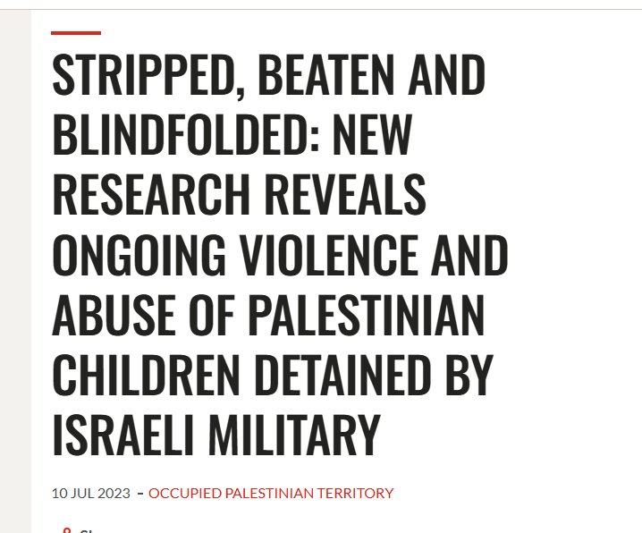 RedLeader2022's tweet image. It didn't begin on Oct 7th.
This is from July 2023.
savethechildren.net/news/stripped-…