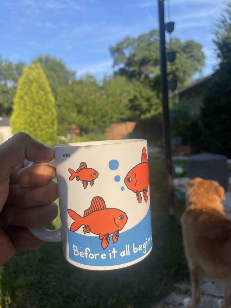 iamwesselart's tweet image. Good morning☕️☕️🌻🌻

Got woken up by a three puppy gmgm😆😆all three in bed with me, damn fine way to start the day.

Somehow have to get through this creative block…
