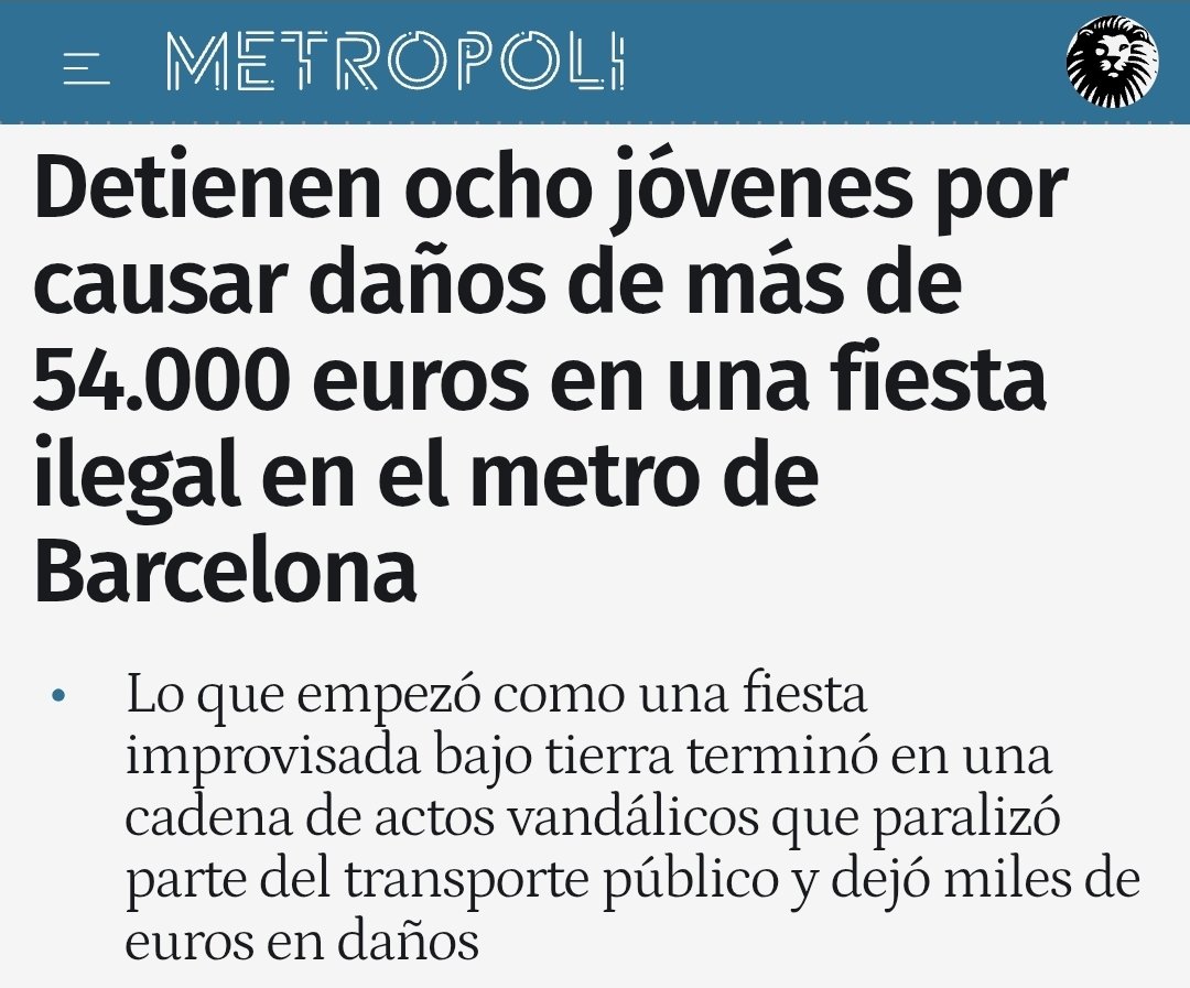 gonzalodeoro's tweet image. ‼️ 170 grafiteros que llevaban semanas organizando la "Subway Party" en el Metro de #Barcelona vuelven a delinquir con total impunidad.
Vuelven a burlarse de Collboni y su nefasta gestión de la seguridad. Suma y sigue...