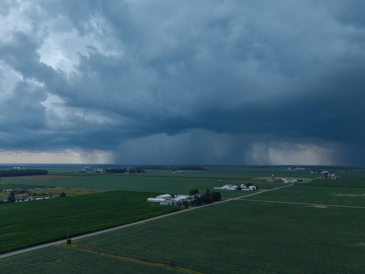 With the high humidity and dew points, these storms passing through make for some pretty neat pictures.