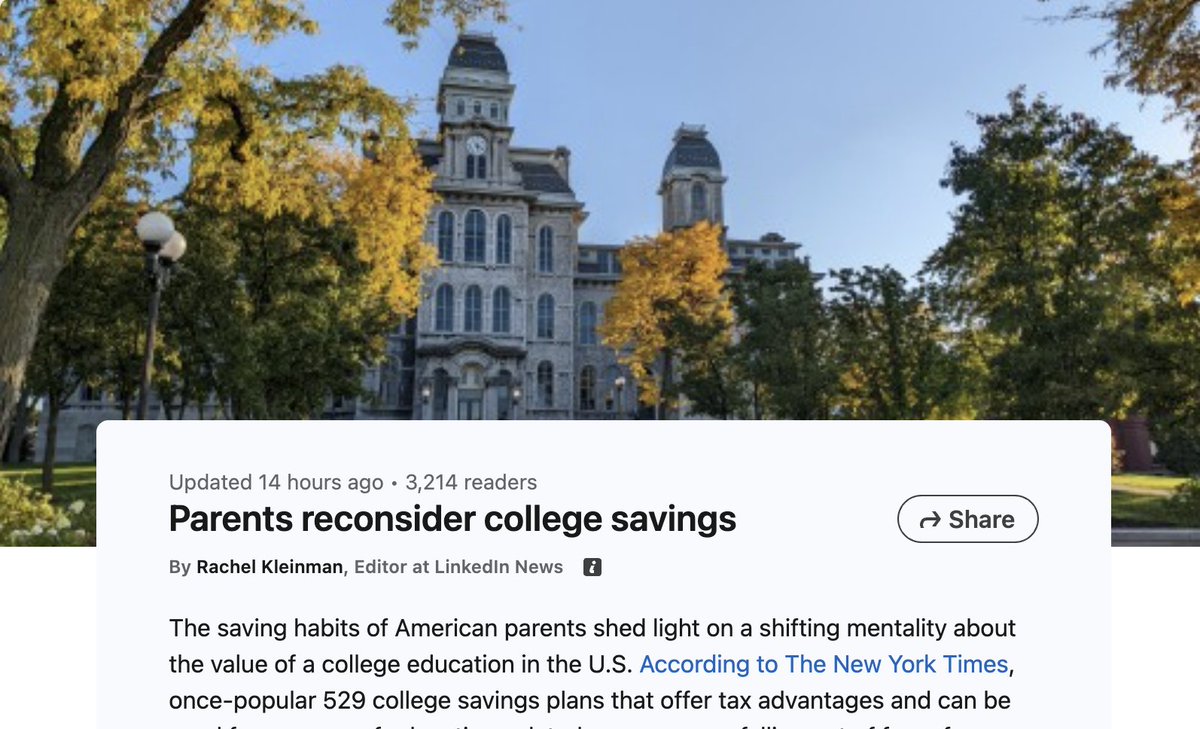 peteralevin's tweet image. Idea: 529 college savings plan, but for starting a business
a new type of tax-advantaged plan that encourages saving for your kid's future biz expenses
+enables parents to deduct contributions along the way