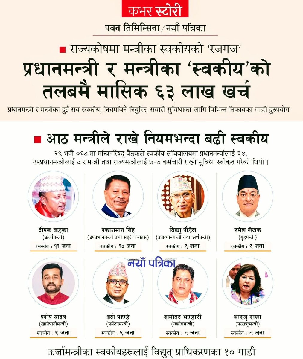 KhadkaBhoj's tweet image. यो चाहिँ के भनेको हो गाणतन्त्र दास र झोले हो ।