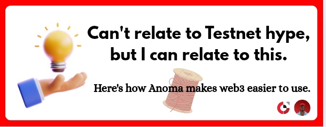 CypherIsHim's tweet image. everybody talking about anoma’s testnet, but i can’t even relate fr.
but you know what i can relate with?
real use cases. how @anoma actually makes life easier in web3.
not testnet hype, just things that click.
here’s what i mean 👇🏽