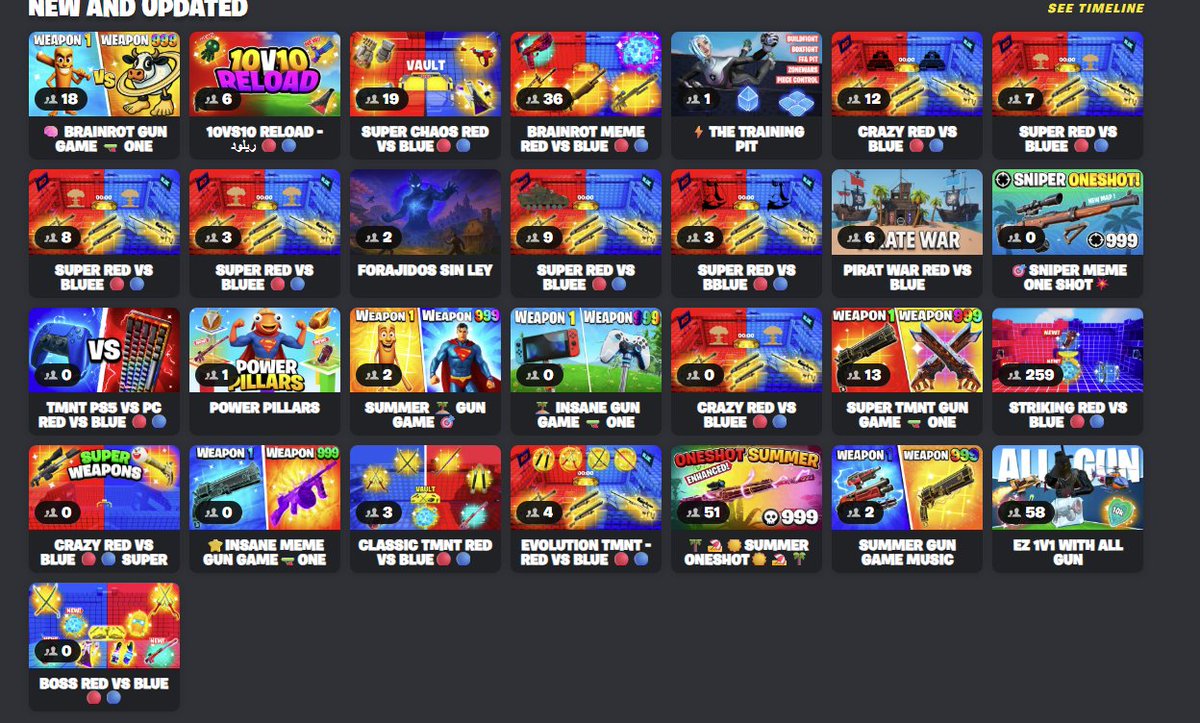 MagicUEFN's tweet image. This is collections in combat for new and updated, there are mostly Red Vs Blue Maps...

I thought there was a filtering system #UEFN