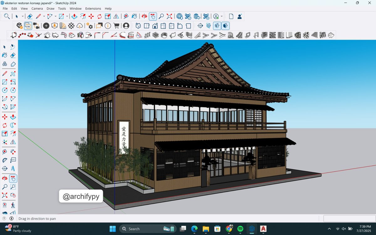 nu - joki autocad, sketchup, arsitektur tweet media