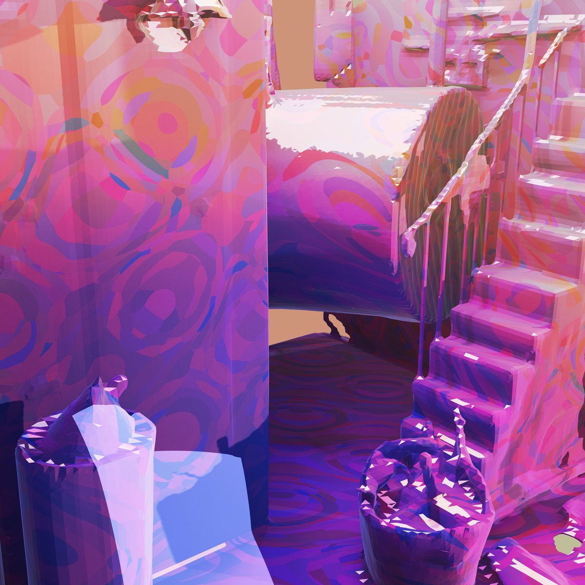 "Colourful Basement" (3D)