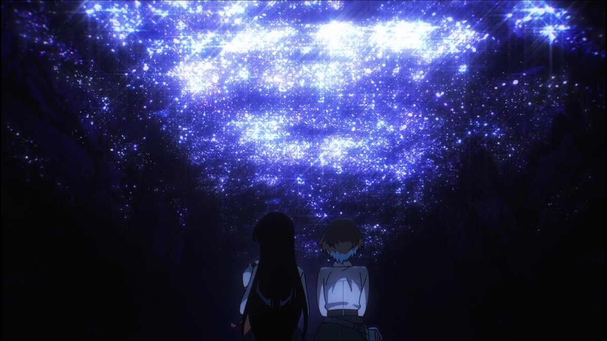 kubo82425's tweet image. #瑠璃の宝石 3話
何があるかわからないけど何かは必ずある。実際に見た宇宙のような光景と、まさに伊万里の世界が書き変わったような反応に鳥肌が止まらなかった。
凪の「消えかけていた存在に光を当てられる」、鉱脈だけじゃなく伊万里に光が当たり始めるようなラストもとても良かった。