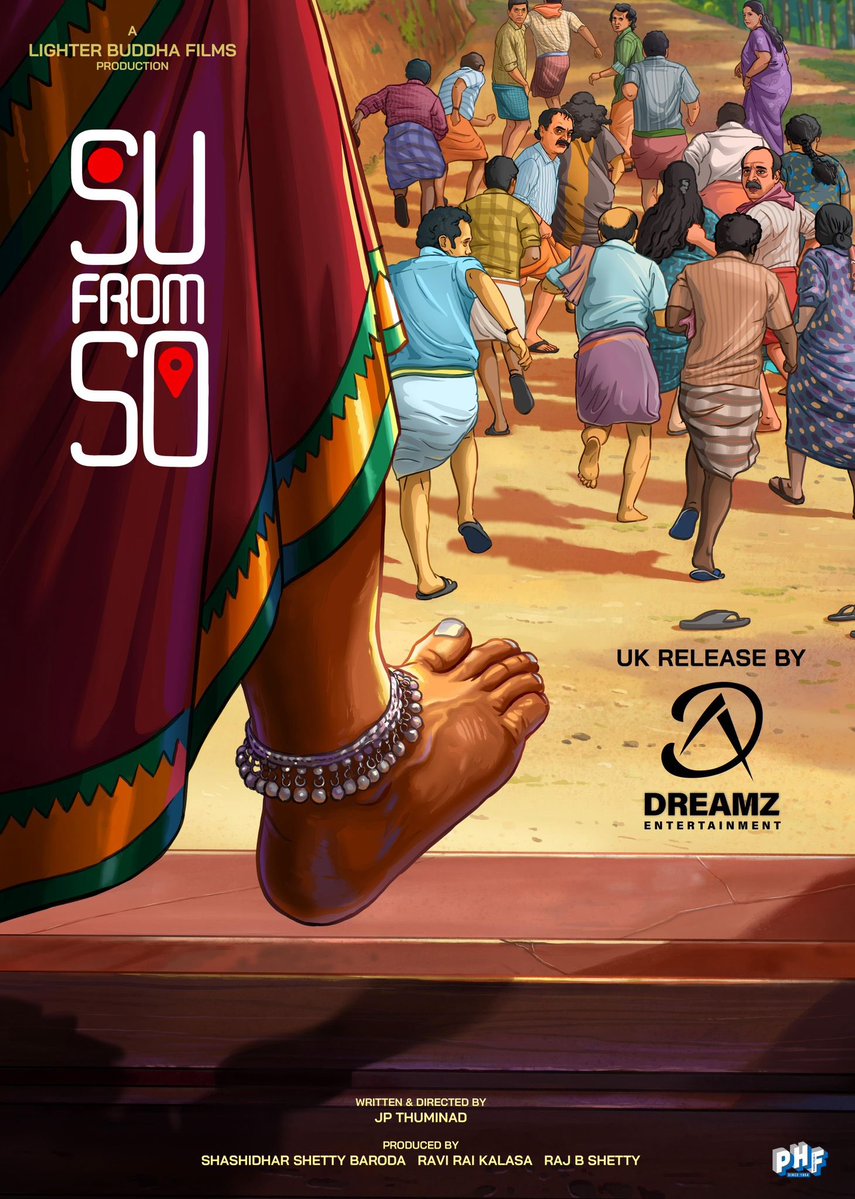 TeamDreamZE's tweet image. A journey that begins with a twist… 

Don’t miss this blockbuster on big screen 

#SuFromSo comming to UK screens 

UK release by @TeamDreamZE 

@RajbShettyOMK @lighterbuddha