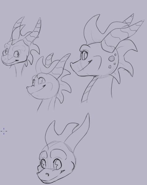 Genuinely trying to figure him out.
I have no idea why Spyro gives me so much trouble to draw. @.@

#spyrothedragon #spyro #sketch #fanart