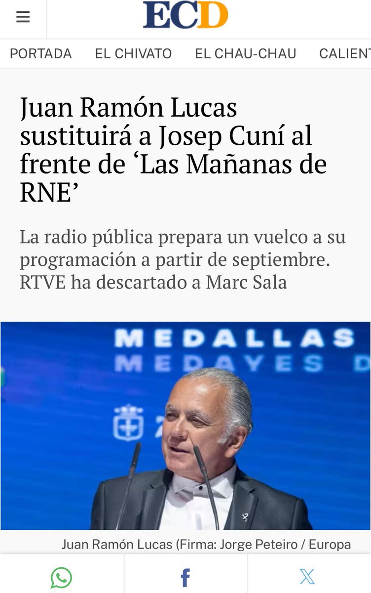 DavidYabo's tweet image. RTVE ficha a @JuanraLucas para liderar su radio pública.
Días después, publica una columna hablando de “la insoportable superioridad de los elegidos”, repitiendo clichés clásicos del antisemitismo.
No es casualidad. Es el clima. Y en @rtve, ya no se disimula.
