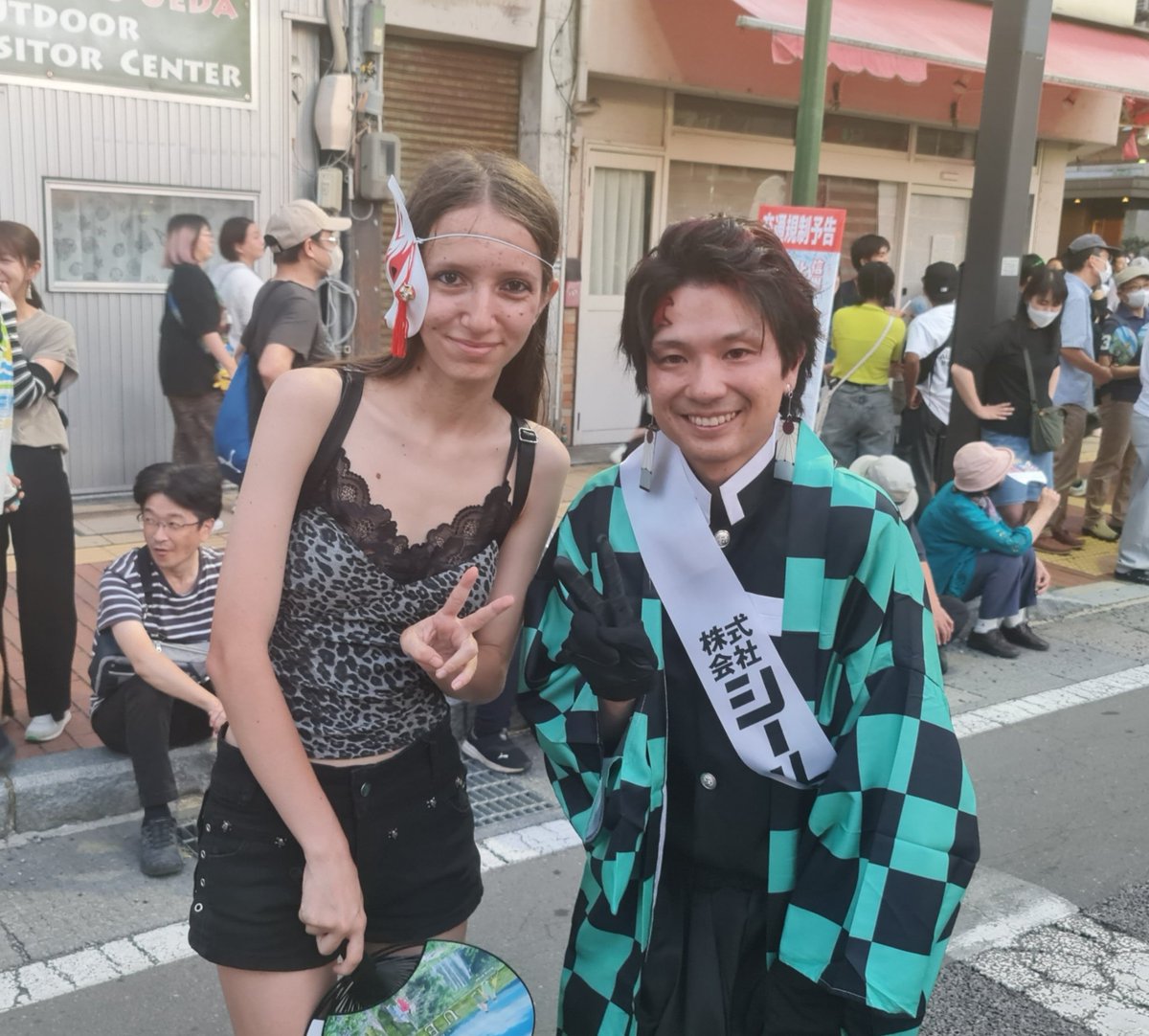 morozsofichan's tweet image. 土曜日のわっしょい祭の時に、 鬼滅の刃のパレードがあった！(*´ω｀*)

#長野県 #鬼滅の刃 #祭り