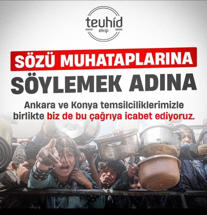 Sözü anlayıp, gerekeni yapıncaya kadar, sözü muhatabına söylemeye devam edeceğiz. #ZulmeDeğilHayraEngel