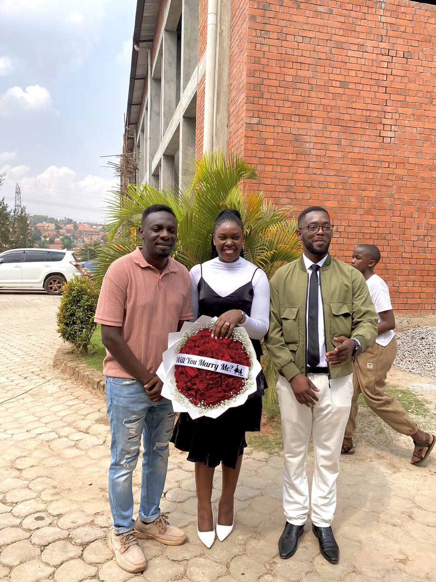NabaggalaSandie's tweet image. I said YES to my best friend at Church aponyeza obwa single. Goodbye to song life #goodbyetosibgle life