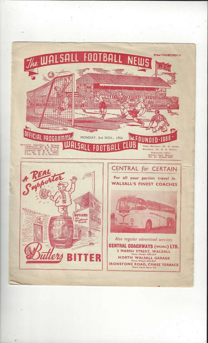DCFCmemorabilia's tweet image. Walsall v Derby County Friendly Football Programme 1958/59
£4.50 currently
1 bid
Ends Sun 27th Jul @ 7:07pm
ebay.co.uk/itm/1467197856…
#ad #dcfc